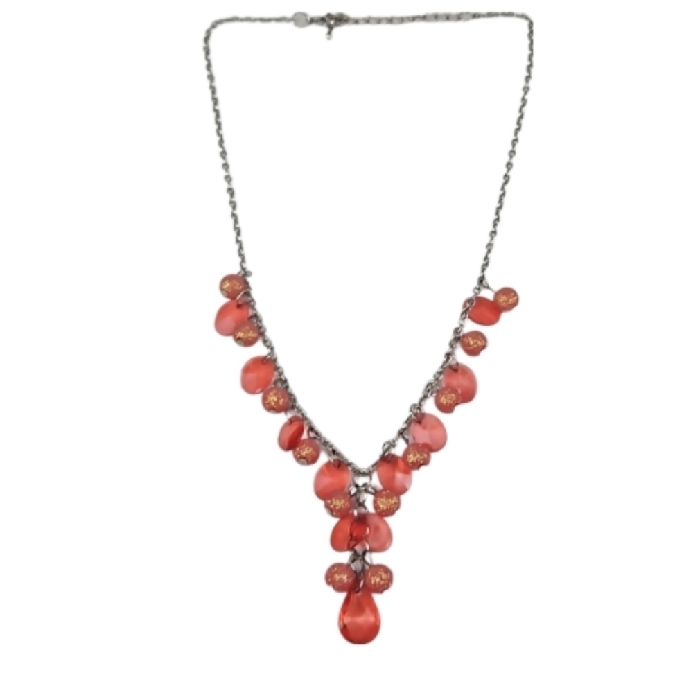Vintage Coral Beaded Necklace
